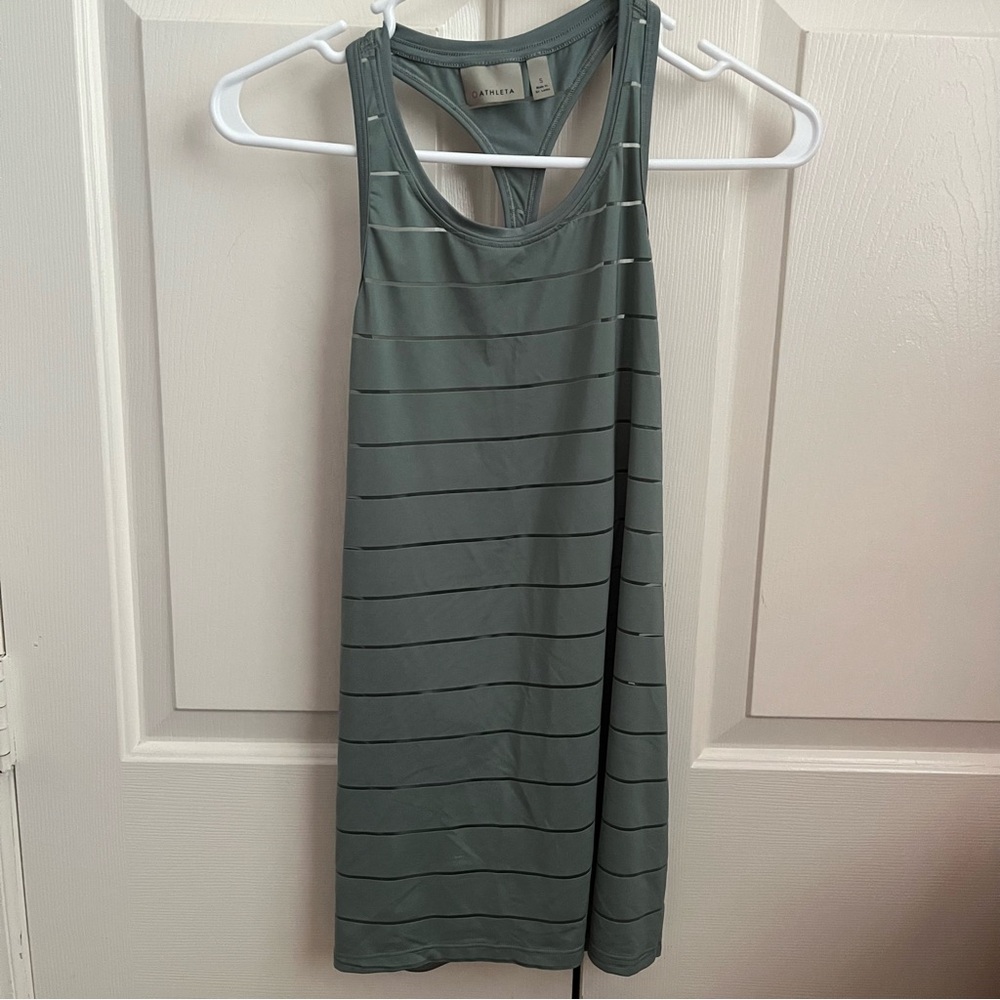 Athleta Workout Tank Green Size Small
